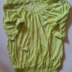 MUDD Lime Green t-shirt Large. Elastic waist